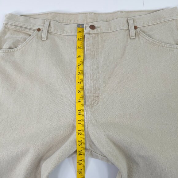 WRANGLER 13MWZTN MEN'S SIZE 40X30 PREWASHED TAN COWBOY CUT ORIGINAL FIT JEANS - Picture 16 of 16